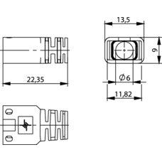 Telegärtner - Knickschutz Knickschutztülle 100001220 f.RJ45-Steck.ges, gn − 100 Stück