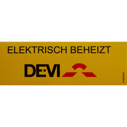 Danfoss - Kennzeichnungsmaterial Kennzeichnungsaufkleber 19-805845 -Elektrisch beheizt