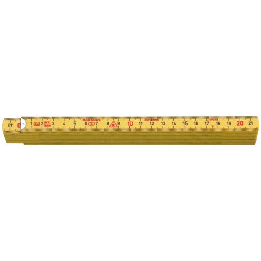Hultafors - Gliedermaßstab Glasfasergliedermassstab GE59-2-10 GU -mm- Metallenden − 10 Stück