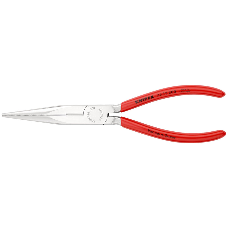 Knipex - Flachzange Flachrundzange 26 13 200 mit Schneide, 200mm