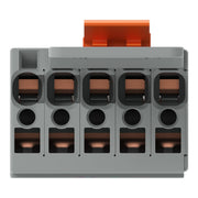 WAGO - Ein- und mehrpolige Klemmenleiste 1-Leiter-Federleiste 769-105/143-000 CAGECLAMP,4mm²,gr − 25 Stück