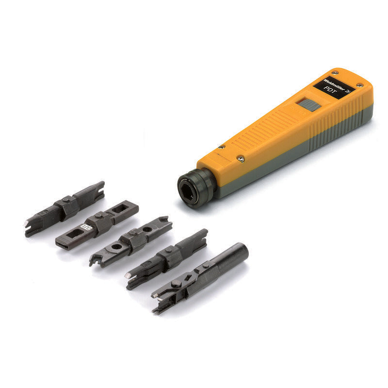 Weidmüller - Presswerkzeug Kabelschuhe/Verbinder, Aderendhülsen, Schirmanschluss Punch Down Tool PDT 9013970000 ohne Messer