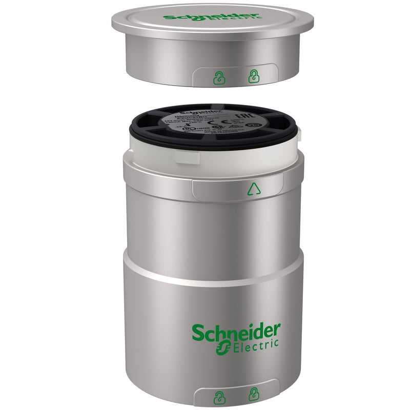 Schneider Electric - Signalsäulenelement, Anschlussmodul Anschlusselement XVUC21BQ silber, DC