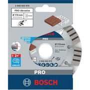 Bosch - Trenn-/Schleifscheibe Diamanttrennscheibe 2608602679 PRO Abrasive