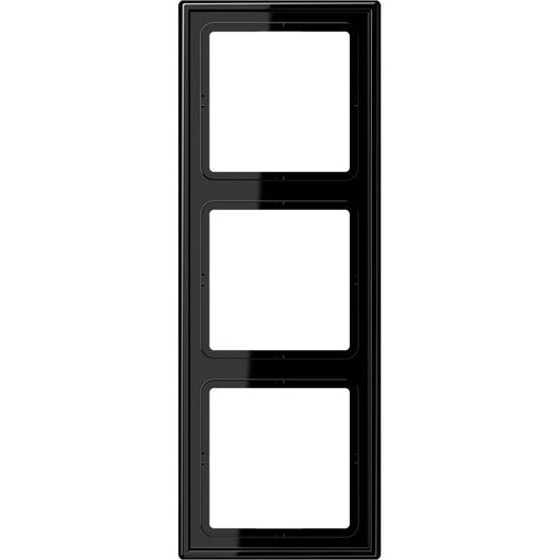 Jung - Abdeckrahmen Rahmen 3-fach sw LS 983 SW waage/senkrecht
