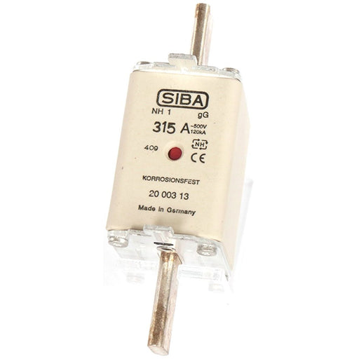Siba - Messersicherung NH-Sicherungseinsatz 2000303.300 300A NH1 gB 500V − 3 Stück by Siba
