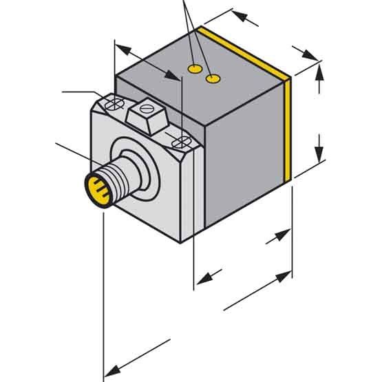 Turck - Induktiver Näherungsschalter Sensor Ni20-CK40-VP4X2H1141 induktiv