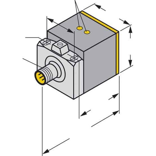 Turck - Induktiver Näherungsschalter Sensor Ni20-CK40-VP4X2H1141 induktiv
