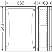 Hensel - Leergehäuse ENYSTAR-Leergehäuse FP 0431 486x306x136mm