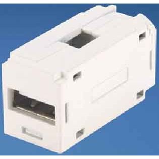 Panduit - Kommunikationstechnik-Adapter MINI-COM USB Modul 2.0 CMUSBAAWH weiss