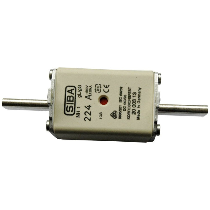 Siba - Messersicherung NH-Sicherungseinsatz 2000313.10 10A NH1/0 gG 500V − 3 Stück
