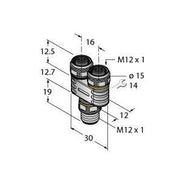 Turck - Passiver Sensor-/Aktor-Verteiler (mit Leitung) Zweifachverteiler YB2FSM52FKM5.4P7X3 − 1 Stück