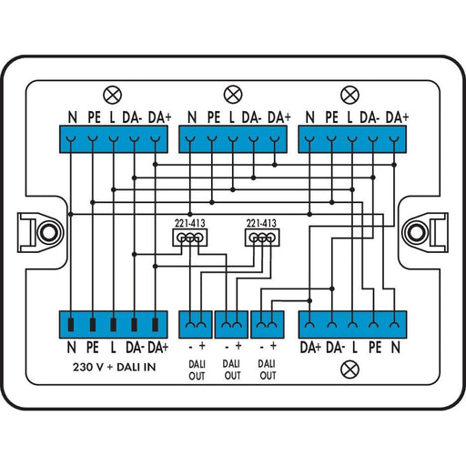 WAGO - Kompaktverteiler für steckbare Gebäudeinstallation Verteilerbox 899-681/146-000