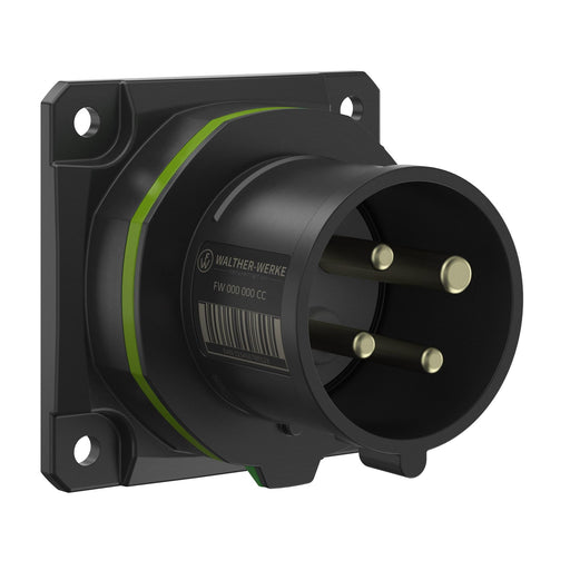 Walther Werke - CEE-Gerätestecker (IEC 60309) CEE NEO Anbaugerätestecker FW610410CC gerade 16A 4P 10h − 10 Stück