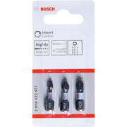 Bosch - Bit PRO PZ Impact Bit 2608522471 Set, 25 mm, 3-tlg