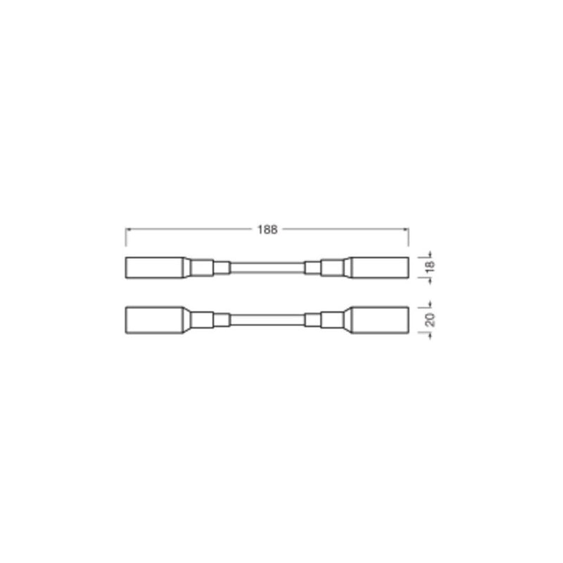 Ledvance - Zubehör/Ersatzteile für Lichtschlauch/-band LED-Stripes-Verbinder LS AY AC-CSW/P2/100P