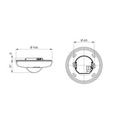 BEG Brück Electronic - Bussystem-Bewegungsmelder Präsenzmelder PD2N-KNXs-ST-UP KNX