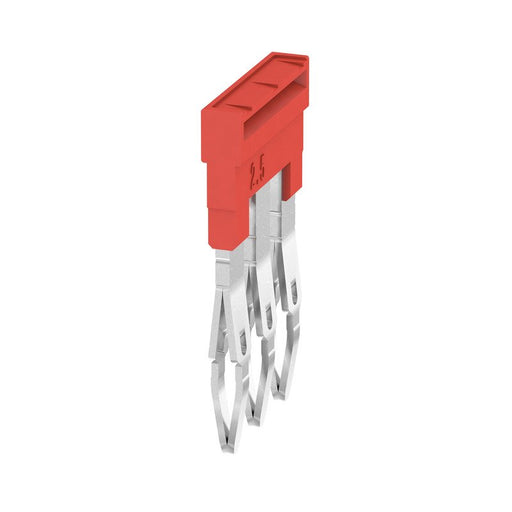 Weidmüller - Querverbinder/Brücker für Reihenklemme Querverbinder ZQV 1.5N/3 RD gesteckt − 60 Stück