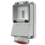 Mennekes - CEE-Steckdose abschaltbar, abgesichert (IEC 60309) Wanddose 7132 32A,5p,6h,400V,IP67