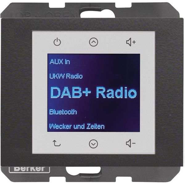 Berker - Elektronik-Gerät für Installationsschalterprogramme Radio DAB+, Bt., K.x anth. 30847006