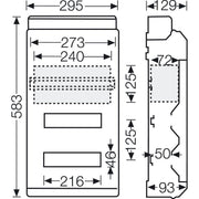 Hensel - Installationskleinverteiler Automatengehäuse 2reihig KV 9330