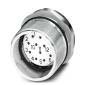 Phoenix Contact - Rundsteckverbinder, feldkonfektionierbar (Industriesteckverbinder) Gerätesteckverbinder CA-12S1N126Y00 Vorderwand