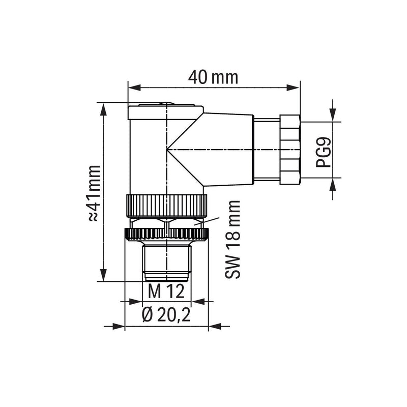 WAGO - Zubehör/Ersatzteile für Steuerungen Konfekt. Steckverbinder 4p 756-9206/040-000 M12 St gewinkelt