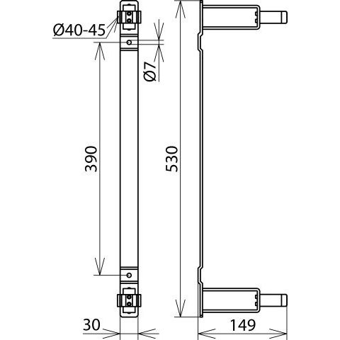DEHN - Zubehör/Ersatzteile für Sicherheitsgeräte Haltevorrichtung HV P ST D40 45 f. Spannungsprüfer