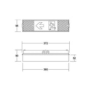 Brumberg Leuchten - Sicherheitsleuchte LED-Rettungszeichenleuchte 79130004 mit Piktogramm, 3/8h