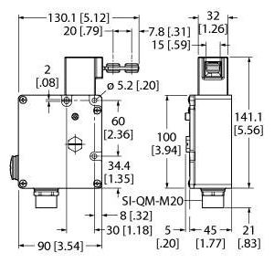 Turck - Einzelpositionsschalter Sicherheitsschalter SI-QM100DSH Schnappschlossfkt