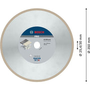 Bosch - Trenn-/Schleifscheibe Diamanttrennscheibe 2608602640 PRO Ceramic