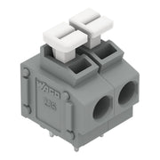 WAGO - Leiterplattenklemme 235-402/332-000 Drücker,1,5mm²,grau − 105 Stück