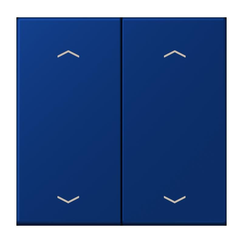 Jung - Abdeckung/Bedienelement für Installationsschalterprogramme Wippe mit Pfeilsymbolen LC 102 P 261 bleu outremer fonce