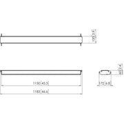Vogels - Zubehör/Ersatzteile für Unterhaltungselektronik Traverse PFA9129 sw Connect-it,115cm