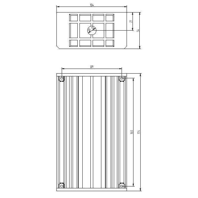 Grothe - Unterputzkasten für Klingelanlage UP-Kasten UPK 806 f.6Taster,einreihig