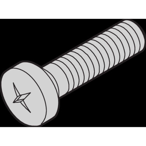 Schroff - Schraubbefestigungset Linsenkopfschraube 21101220 (VE100) Kreuzschlitz M2,5x10 − 10 Packung