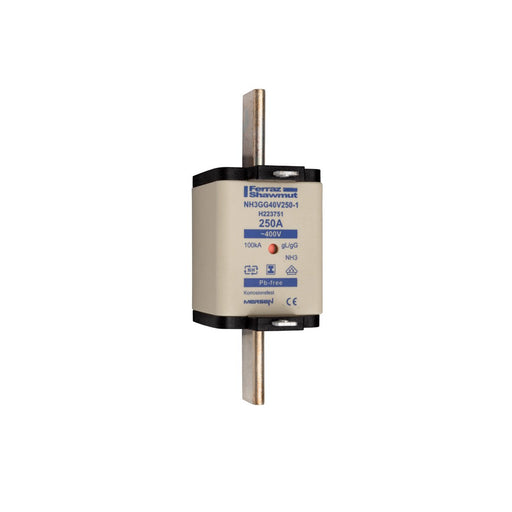 Mersen - Messersicherung Sicherungseinsatz NH gG NH3GG40V400-1 Gr.3 400A sfü KM