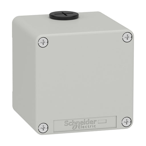 Schneider Electric - Gehäuse für Befehls- und Meldegeräte Leergehäuse XAP, Metall XAPD14 grau, ohne Bohrung