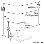 Bosch - Zubehör/Ersatzteile für Dunstabzugshauben Kaminverlängerung DHZ1234 750mm