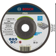 Bosch - Trenn-/Schleifscheibe PRO Stainless Steel 2608602489 Schruppscheibe 150 x