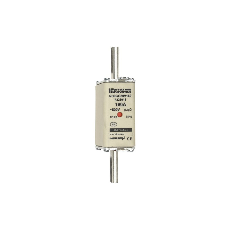 Mersen - Messersicherung NH-Sicherungseinsatz SF NH0GG50V160 Gr.0 gG 160A/500V KM