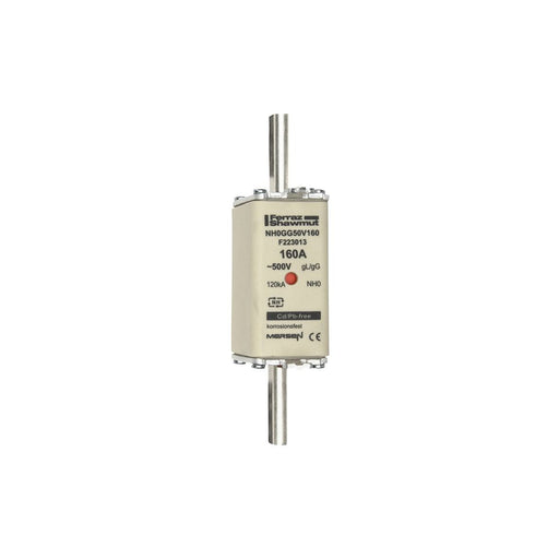 Mersen - Messersicherung NH-Sicherungseinsatz SF NH0GG50V160 Gr.0 gG 160A/500V KM