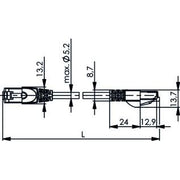 Telegärtner - Patchkabel Kupfer Patchkabel S/FTP C.6A 0,5m 100008091 MP8 500,LSZH,bl,1:1