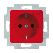 Busch-Jaeger - Steckdose SCHUKO Steckdosen-Einsatz 20 EUCQ/DV-217-101 rot RAL3020