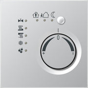 Jung - Bussystem-Raumtemperaturregler KNX Stetigregler alu AL 2178 mit int.Busankoppler