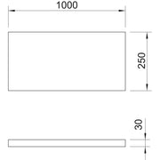 OBO Bettermann - Zubehör/Ersatzteile für Brandabschottung Kalziumsilikatplatte KSI-P3 1000x250x30mm gr-ws