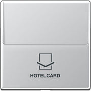 Jung - Abdeckung/Bedienelement für Installationsschalterprogramme Hotelcard-Schalter alu A 590 CARD AL ohne Taster-Einsatz