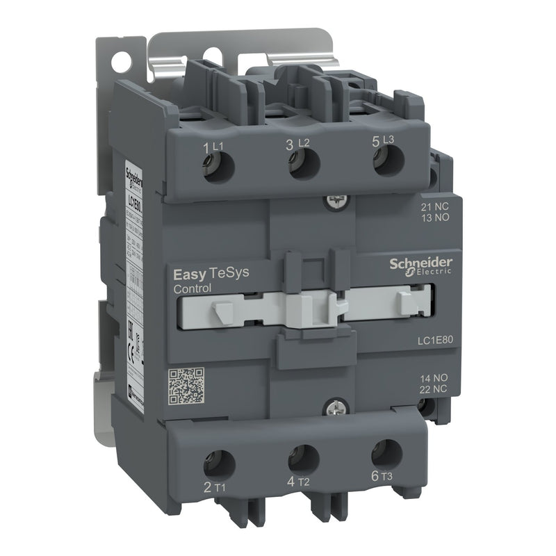 Schneider Electric - Leistungsschütz zum Schalten von Wechselstrom Leistungsschütz Easy TeSys LC1E80F5 3P 80A 110VAC 50HZ