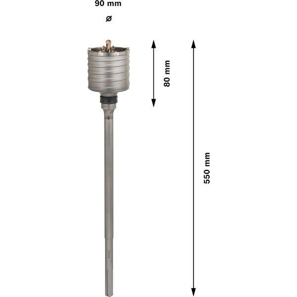 Bosch - Bohrkrone PRO SDS max-5 Bohrkrone, F00Y145199 einteilig 90 x 80 x