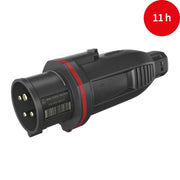 Walther Werke - CEE-Stecker (IEC 60309) CEE NEO Stecker FW210411CC One-Touch 16A 4P 11h − 10 Stück